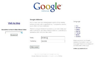 Google Adsense で高収入気分にひたるおもしろサービス Make Money With Google AdSense