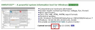 ハードウェア情報調査ツール「HWiNFO32」