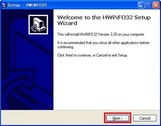 ハードウェア情報調査ツール「HWiNFO32」